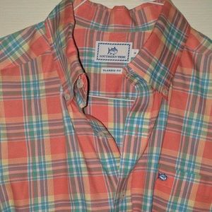 Southern Tide Plaid Button Down Shirt